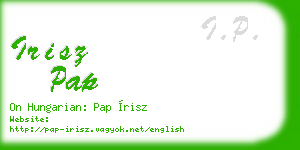 irisz pap business card